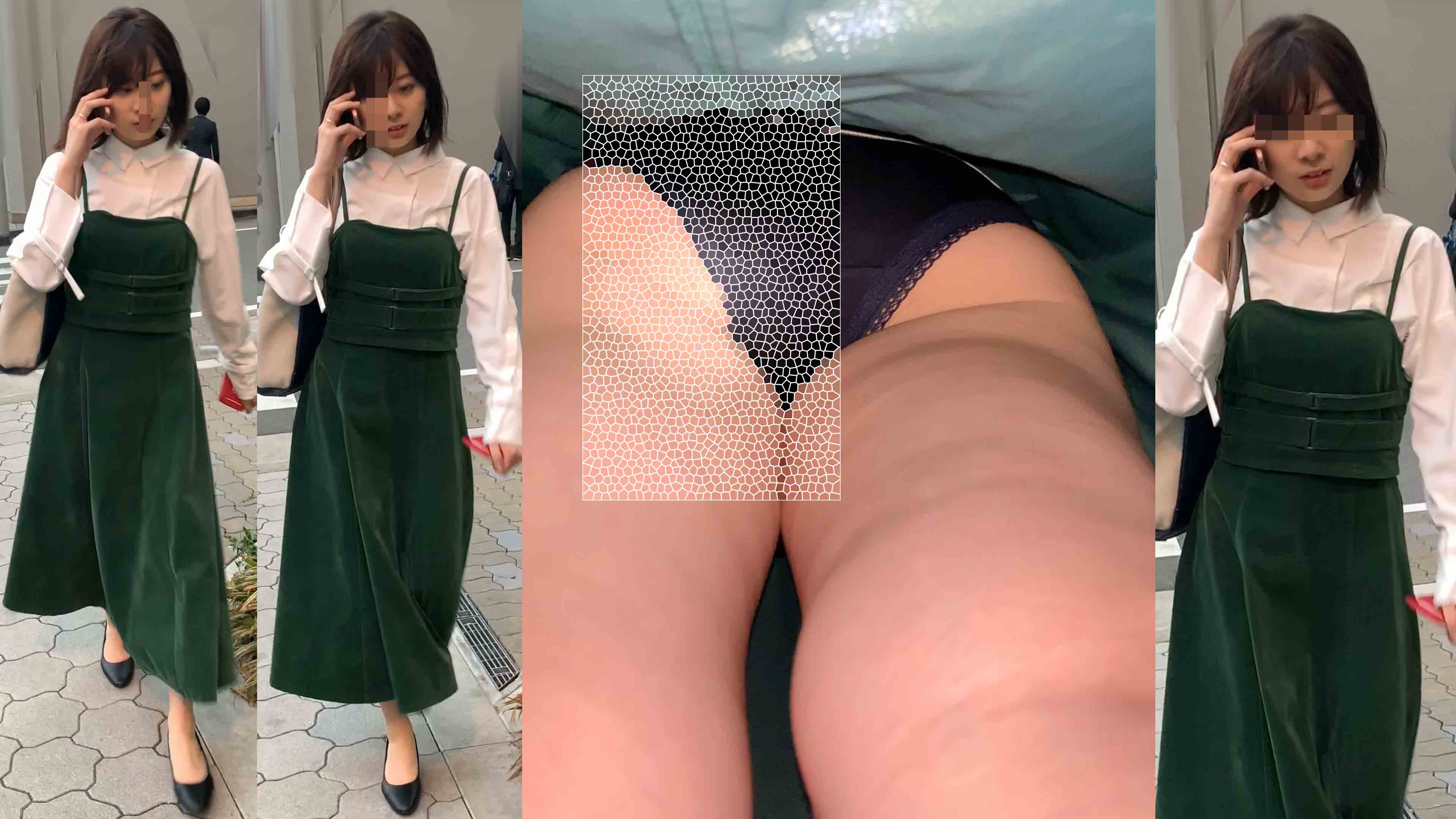 HONEYsPOT PPV bomb695 童顔極上美人☆清楚系女優顔負けお姉さんの鮮明生パンティ　エスカめくり 695.mp4