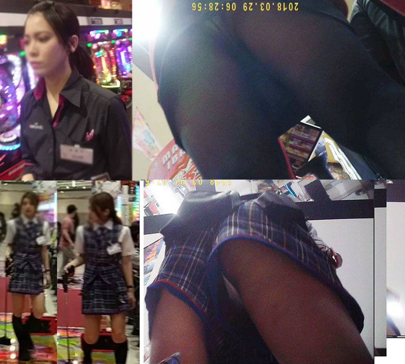 HONEYsPOT PPV パチンコ店のホールスタッフさんのパンチラ2人分 ミスター360代理人