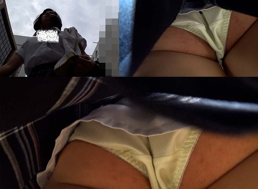 【高画質】女子高生パンチラ2名