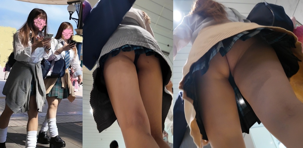 36食い込みが激しい制服女子