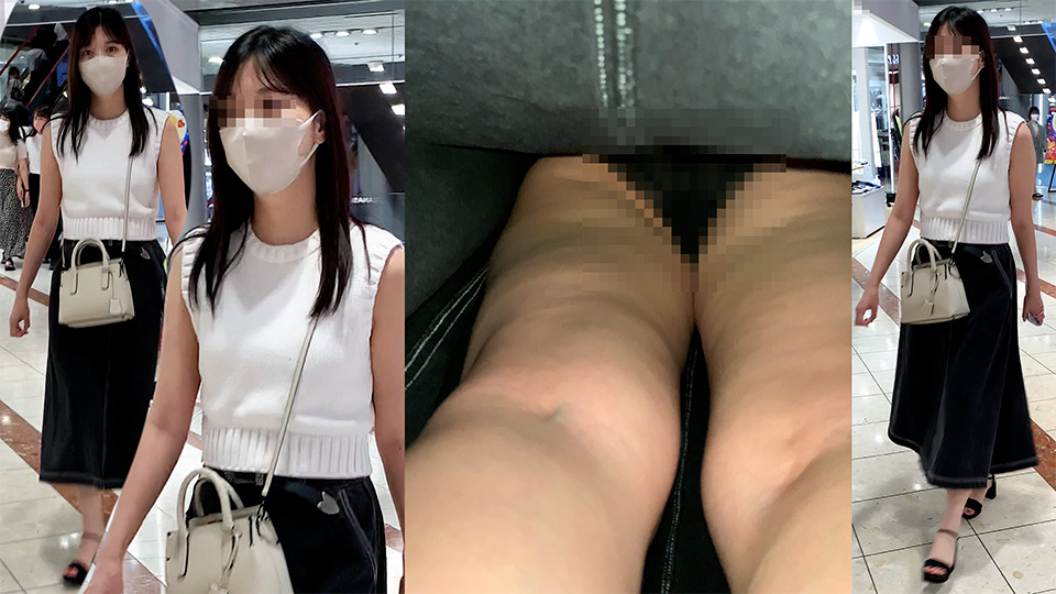 HONEYsPOT bomb2_198 超絶美人JDちゃんのシースルー黒縁レースP　エスカめくり MVZQ4vD98MMewkb43a3